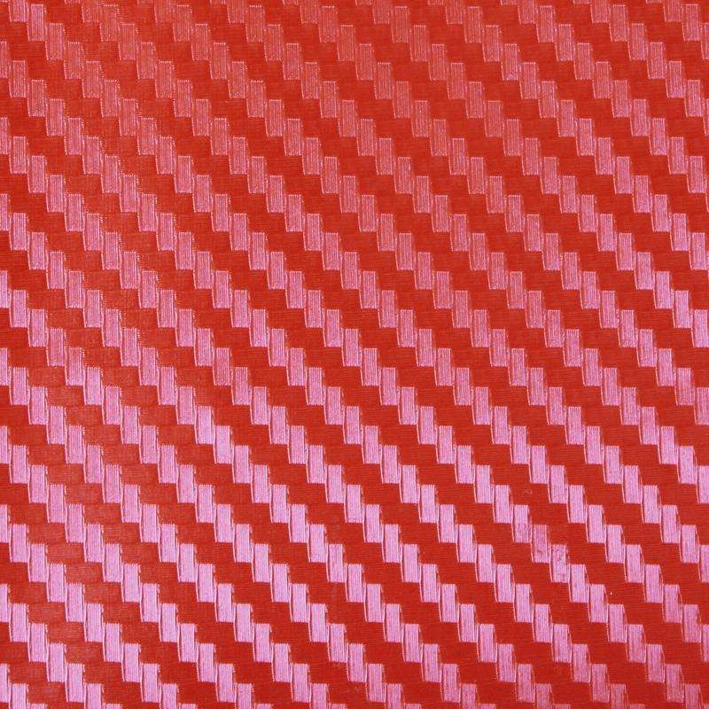 Car Decorative 3D Carbon Fiber PVC Sticker, Size: 152cm x 50cm(Red)