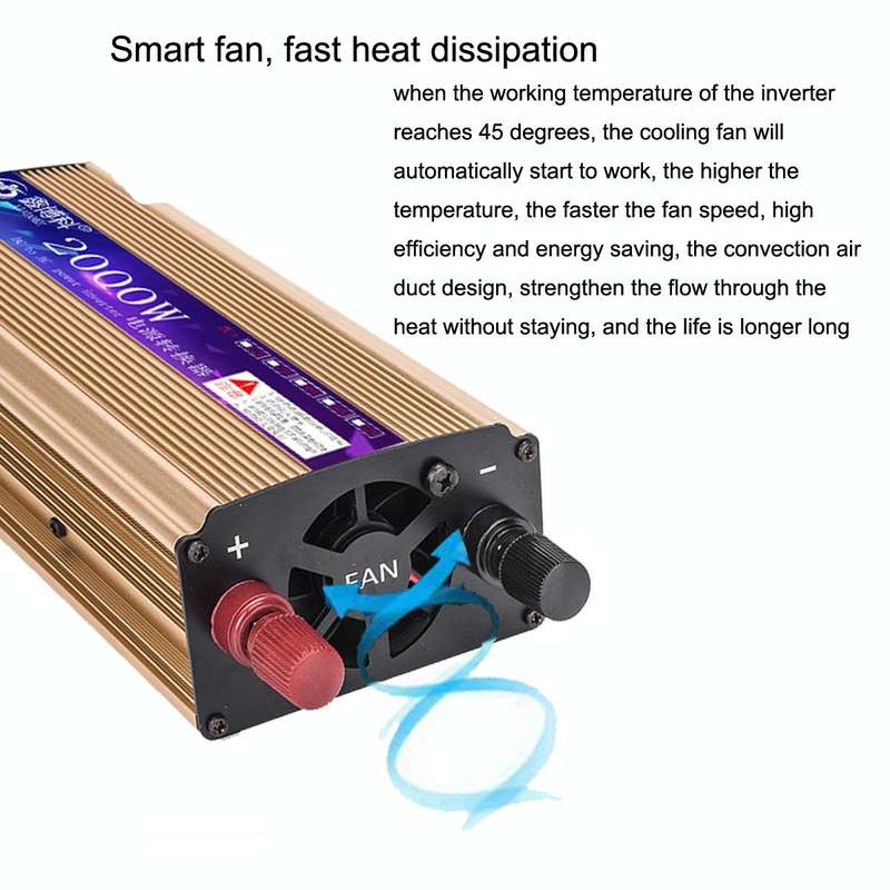 XINBOKE 2000W Ruling String Wave Car Inverter Solar Photovoltaic Inverter 48V To 220V