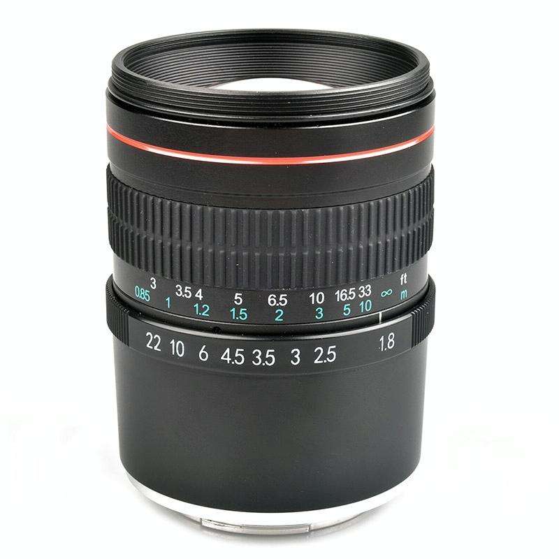Lightdow 85mm F1.8 Fixed Focus Portrait Macro Manual Focus Camera Lens for Sony Cameras