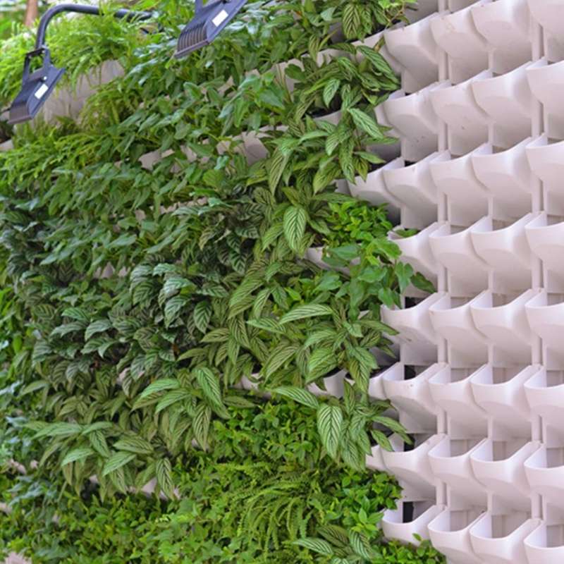 PP Planter Flower Pot Wall Hanging Garden Hanging Stackable Garden Supplies(White)
