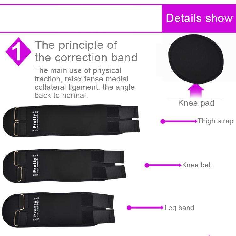 3 PCS/Set Leg Posture Corrector O/X-type Bowlegs Orthotic Bandage Straightening Belt Band, Size: ...