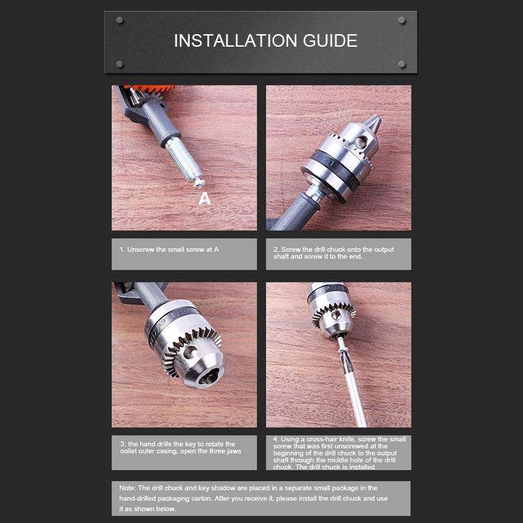 Powerful Manual Drill Steel Precision Casting DIY Woodworking Drill Universal Hand Drill Teaching...
