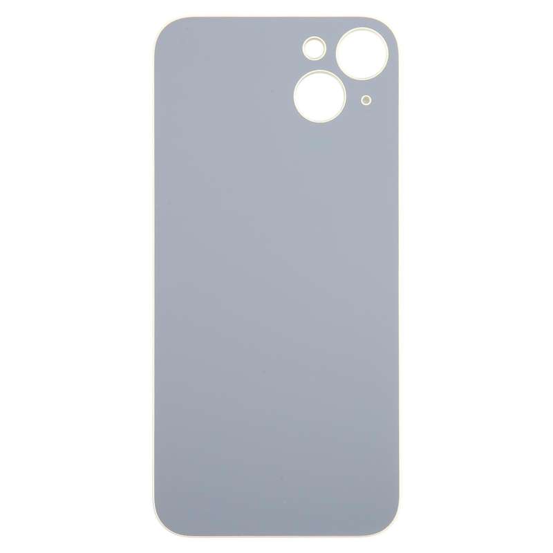 For iPhone 15 Plus Easy Replacement Big Camera Hole Glass Back Battery Cover(Yellow)
