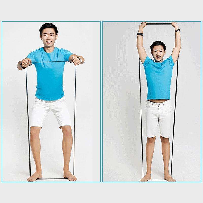 Elastic Natural Latex Resistance Band Yoga Fitness Equipment, Circumference: 2.08m, Random Color ...