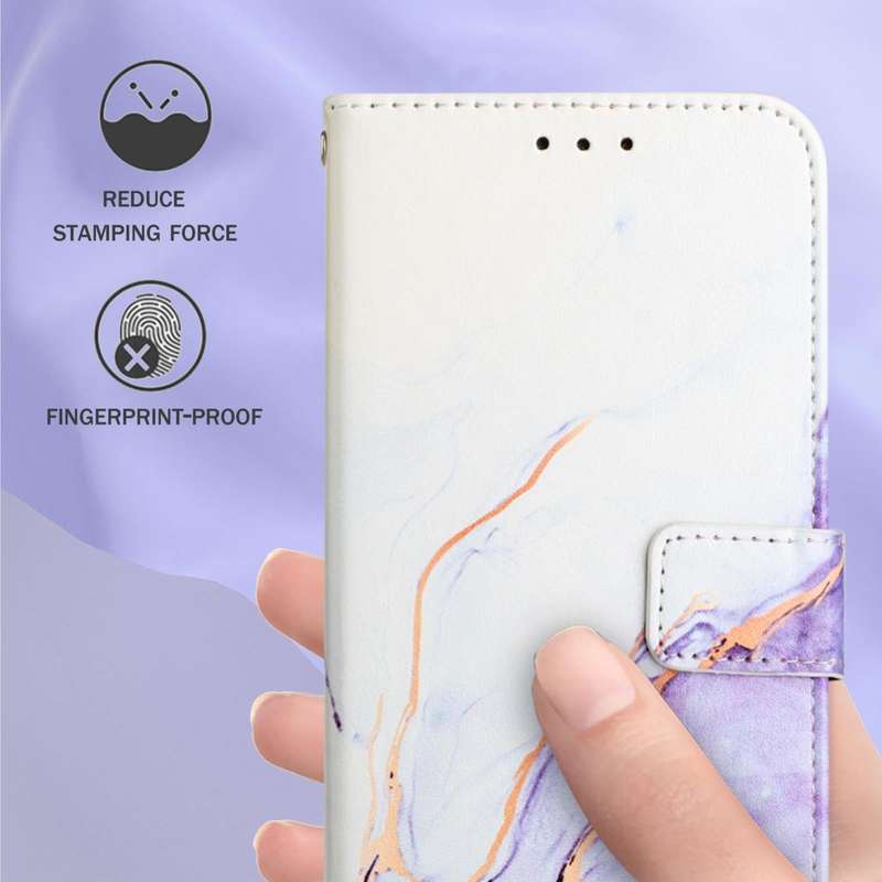 For OPPO Reno5 Pro+ 5G / Find X3 Neo PT003 Marble Pattern Flip Leather Phone Case(LS006)