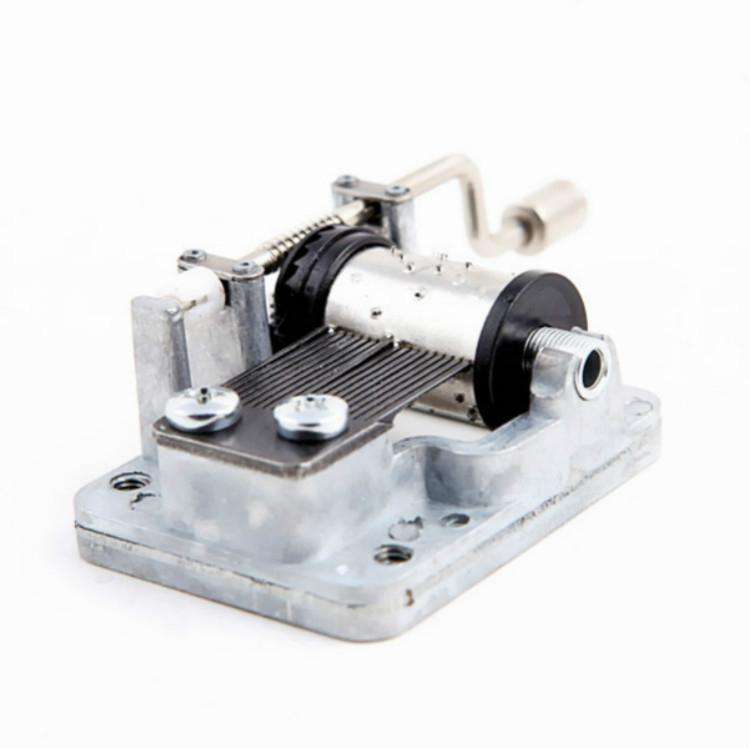 2 PCS Hand-cranked Music Box Movement Music Bell Movement Crafts Toys DIY Accessories, Track:Wedd...