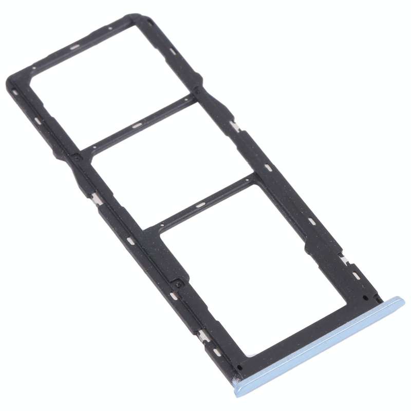 For OPPO Realme C12 RMX2189  SIM Card Tray + SIM Card Tray + Micro SD Card Tray (Blue)