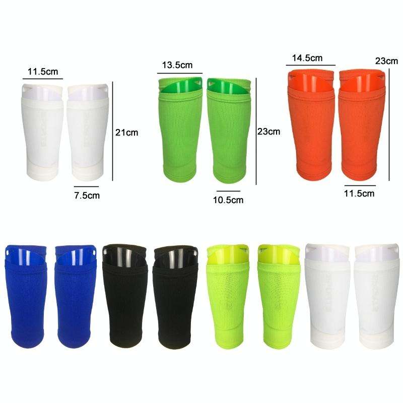 Football Shin Pads + Socks Sports Protective Equipment, Color: White (M)