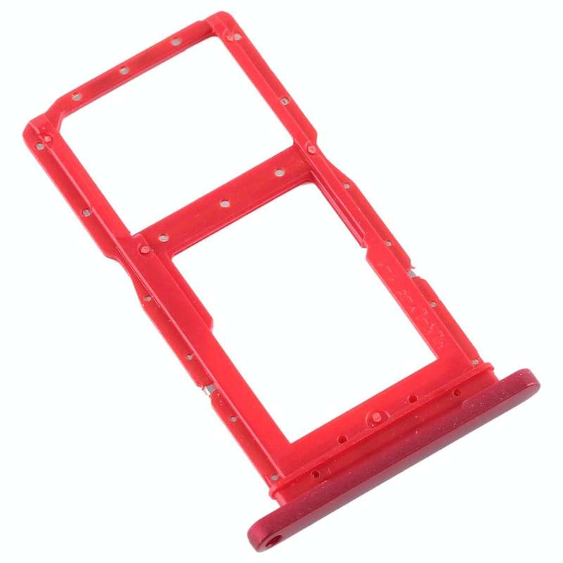 SIM Card Tray + SIM Card Tray / Micro SD Card Tray for Huawei Honor 9X / Honor 9X Pro(Red)