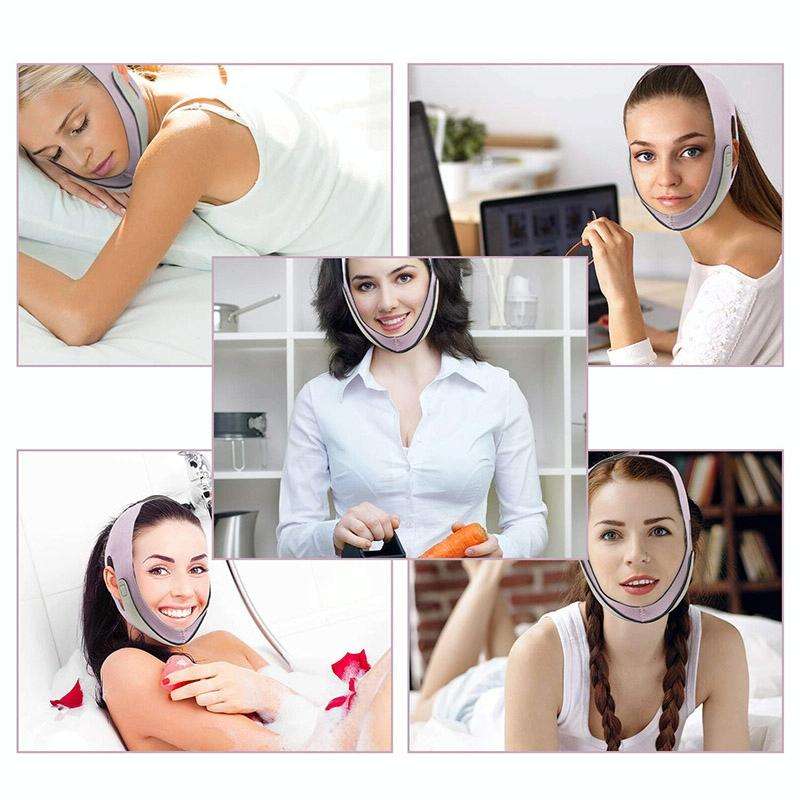 V Face Correction Firming Lift Face-lifting Belt, Specification: Colorful Box(Negative Ion 1st Ge...