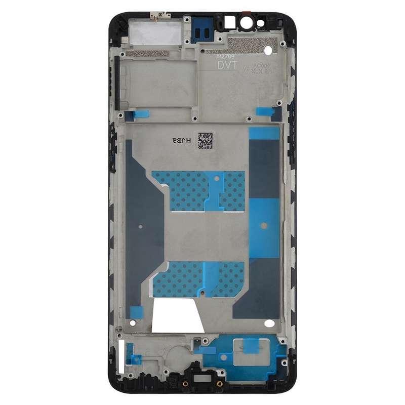 For OPPO R11s Front Housing LCD Frame Bezel Plate  (Black)