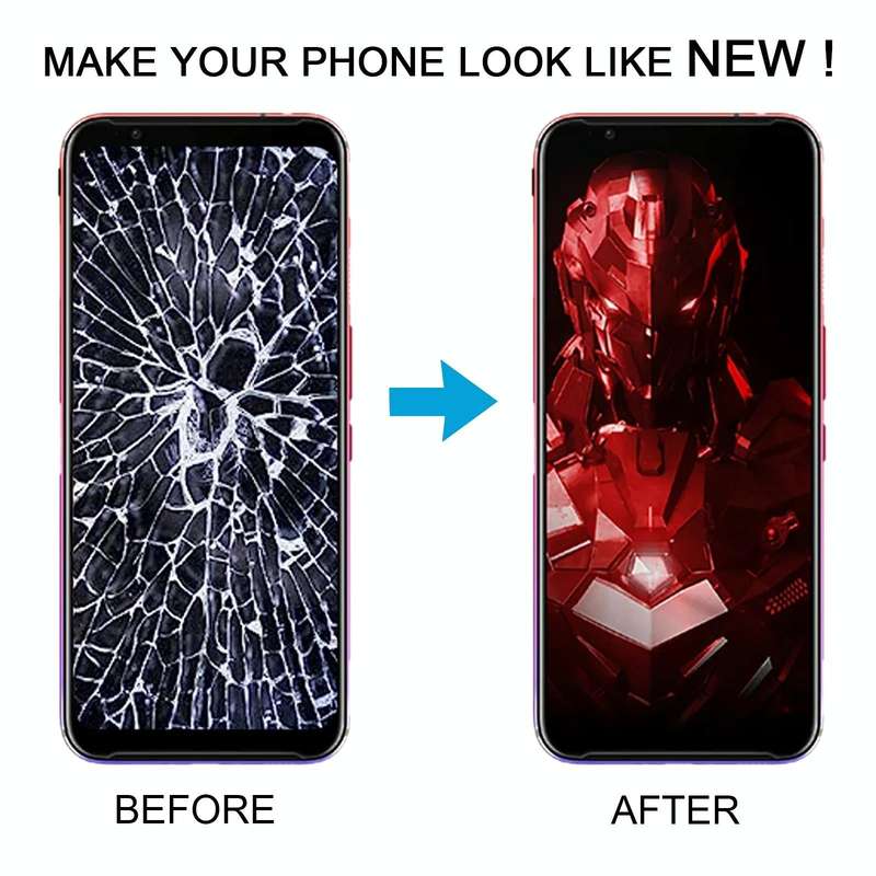 For ZTE Nubia Red Magic 3s LCD Screen Digitizer Full Assembly with Frame (Black)