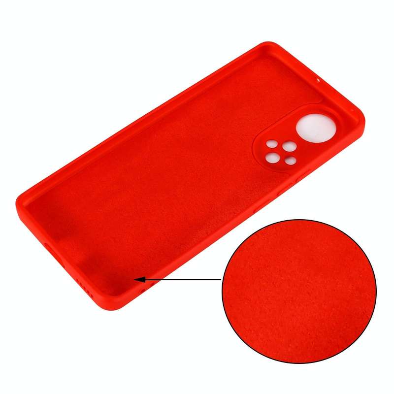 For Huawei Nova 9 Solid Color Liquid Silicone Dropproof Full Coverage Protective Case(Red)