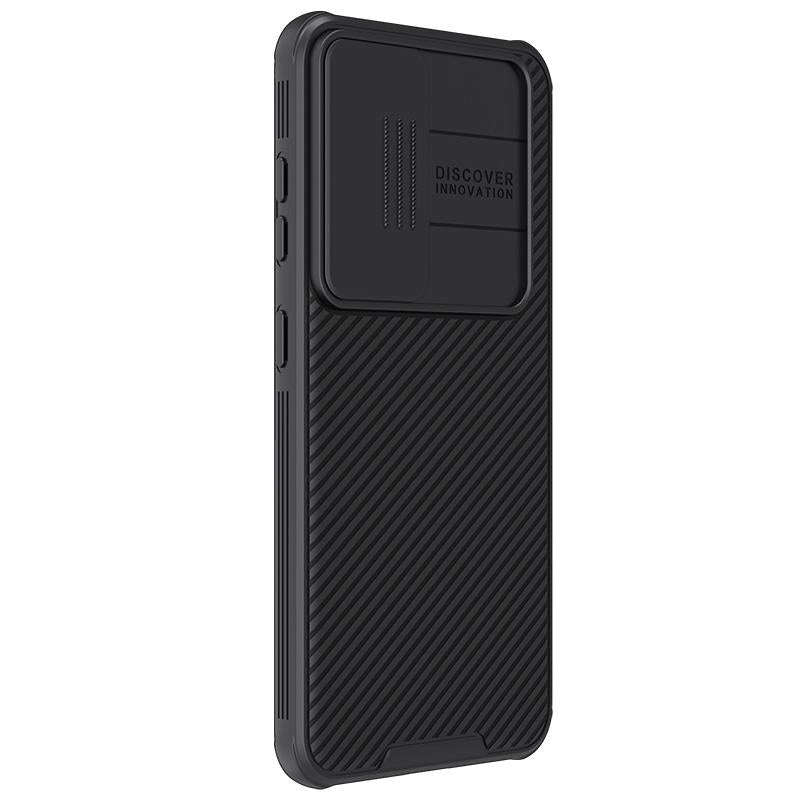 For Samsung Galaxy S24 5G NILLKIN Black Mirror Pro Series Camshield PC Phone Case(Black)