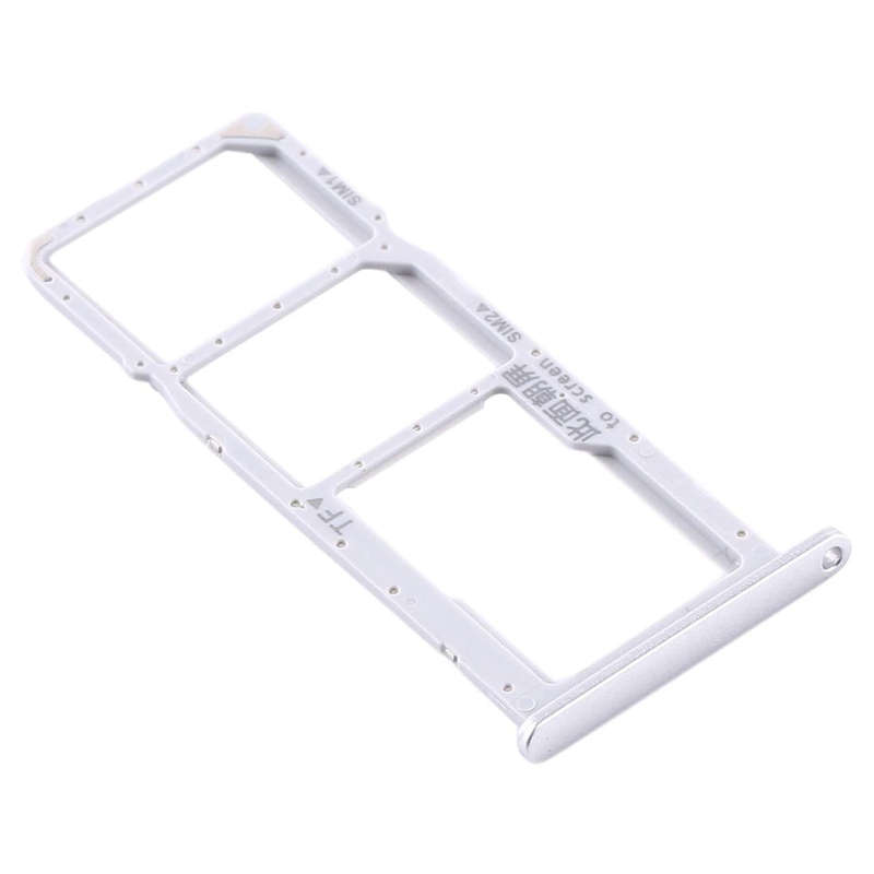 SIM Card Tray + SIM Card Tray + Micro SD Card Tray for Huawei Y6s (2020) (Silver)