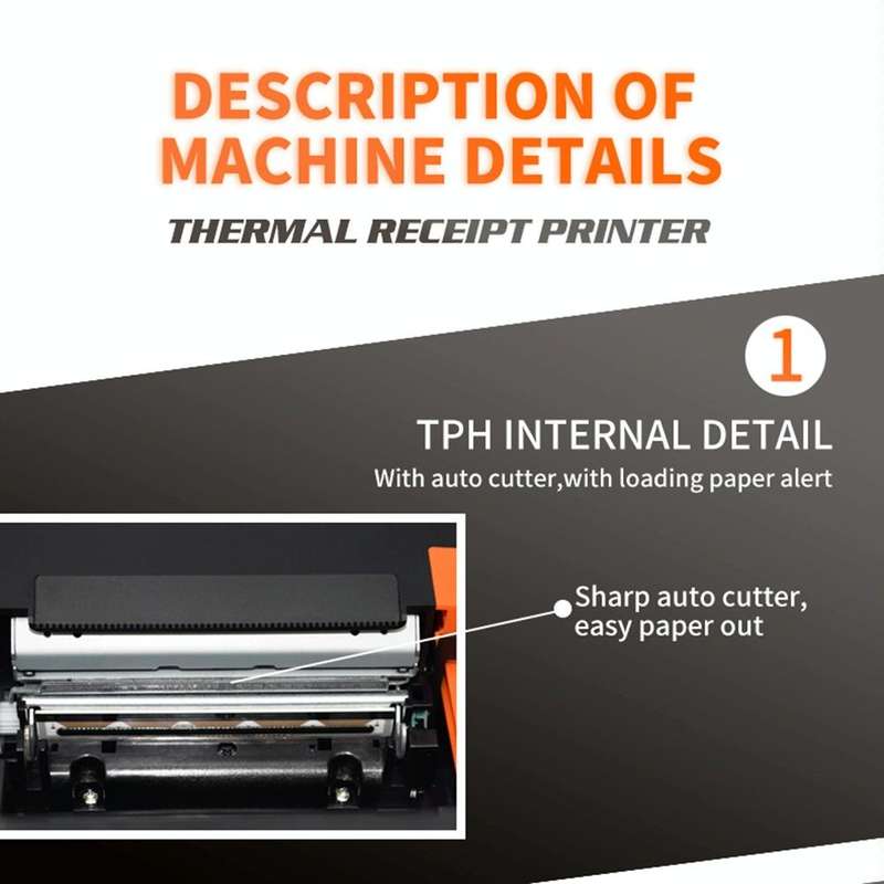 ZJ-8360 USB Auto-cutter 80mm Thermal Receipt Printer(EU Plug)