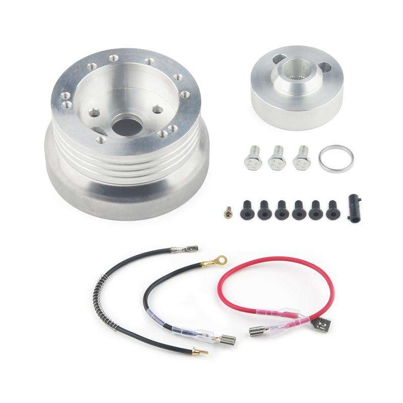 For Chevrolet 5 & 6 Hole Steering Wheel Polished Hub Adapter, Style:Type A