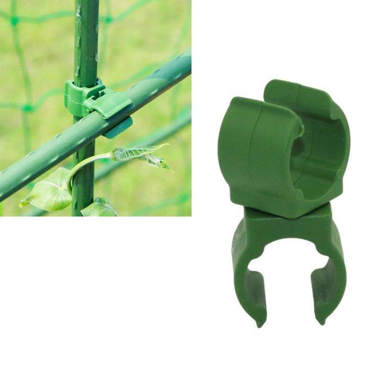 50 PCS Rotary Buckle Gardening Plastic Bracket Support Universal Tube Clamp Plastic Buckle, Size:...