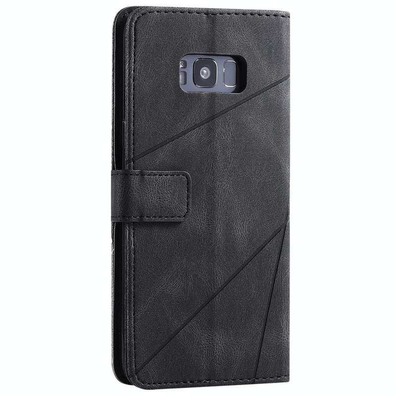 For Samsung Galaxy S8 Plus Skin Feel Splicing Horizontal Flip Leather Case with Holder & Card Slo...
