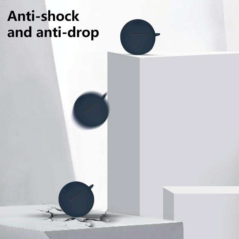 For OPPO Enco Air 2i Wireless Earphone Silicone Protective Case(Black)