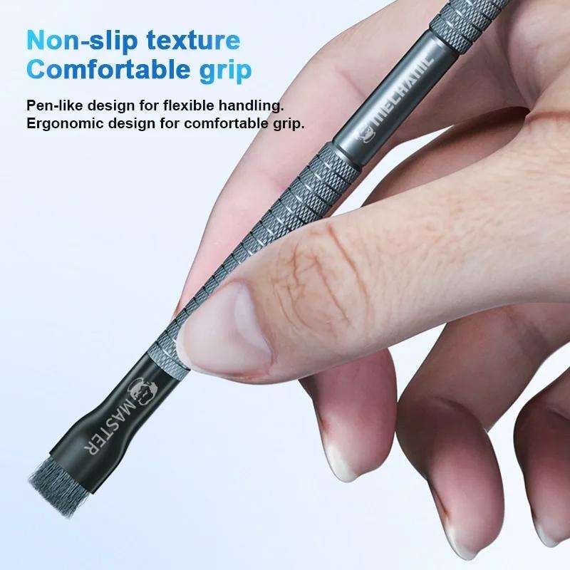 MECHANIC Cell Phone Motherboard Chip Degumming Brush PCB De-Tin Cleaning Cylinder Long Handle Bru...