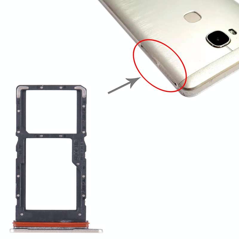 For Honor X5 SIM + SIM / Micro SD Card Tray (Gold)