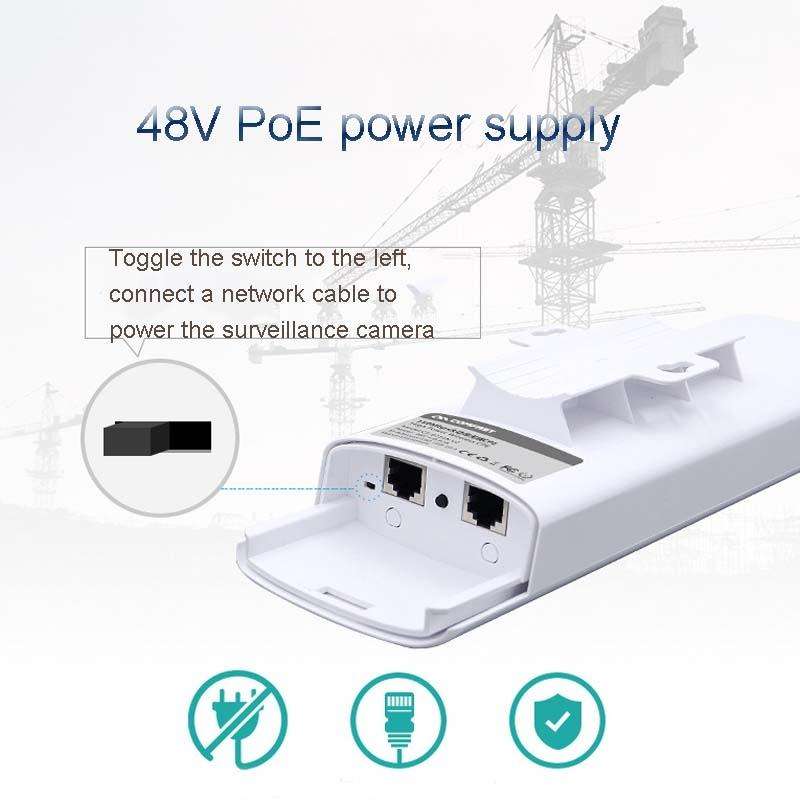 2 PCS COMFAST E314n 300mbps Covers 5 Kilometers Wifi Base Station Wireless Bridge, Plug Type:EU Plug