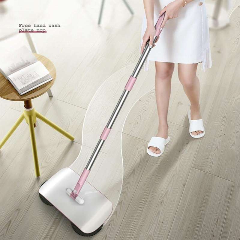 X2 Gear-assisted Walk-behind Sweeper, Specification: with 3 Rags(Blue)