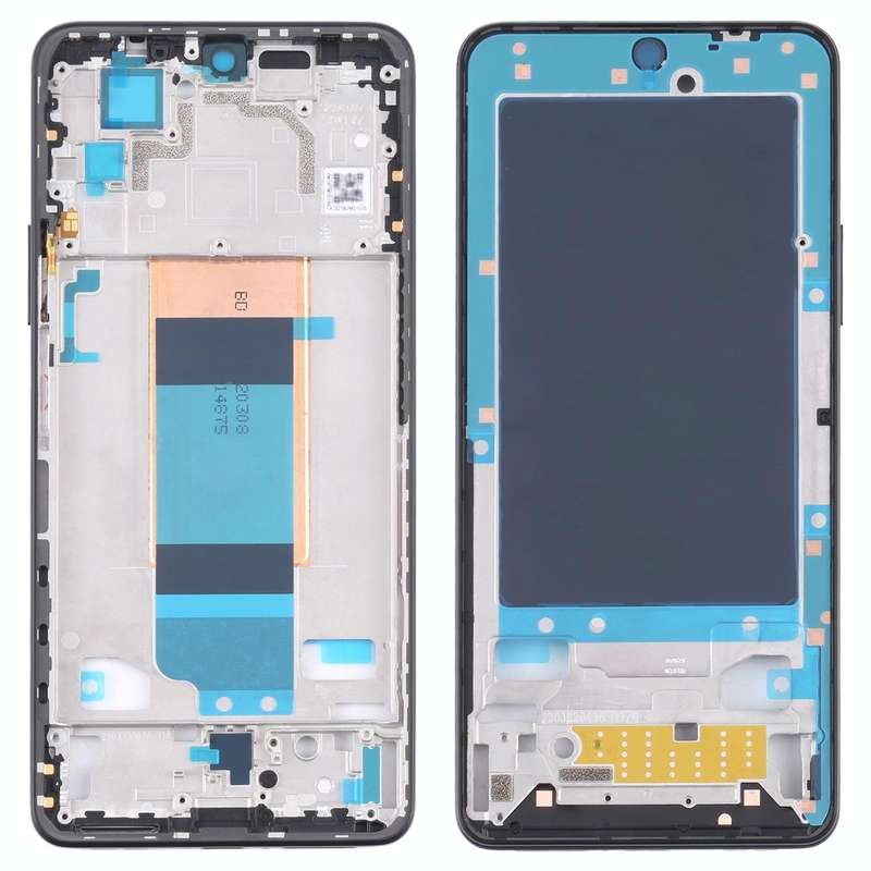 Front Housing LCD Frame Bezel Plate for Xiaomi Redmi K40S / Poco F4(Black)