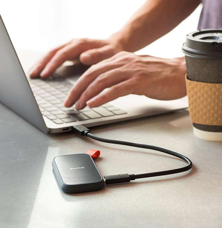 SanDisk E30 High Speed Compact USB3.2 Mobile SSD Solid State Drive, Capacity: 1TB