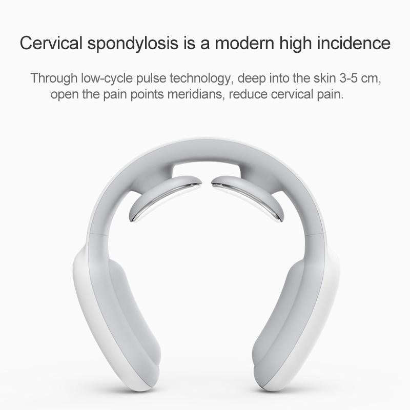 HJ001 Intelligent Mini Remote Control Electric Mini Shoulder Neck Cervical Massager (Blue)