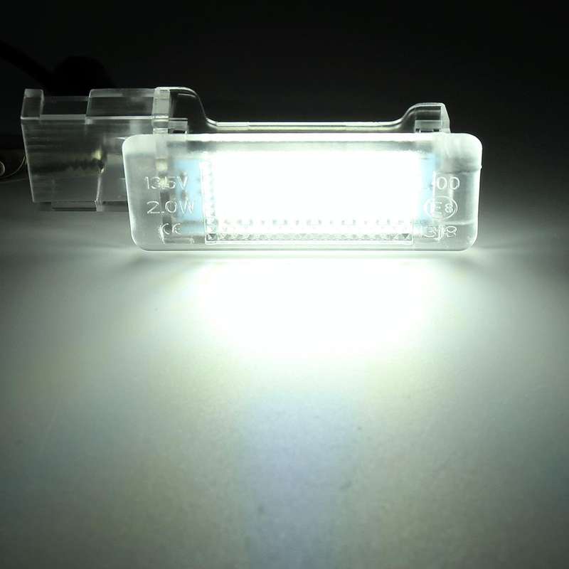 2 PCS DC12V / 1.5W / 6000K / 100LM Car Foot Nest Lights Footwell Lamp Seat Lamp 18LEDs SMD-3528 L...