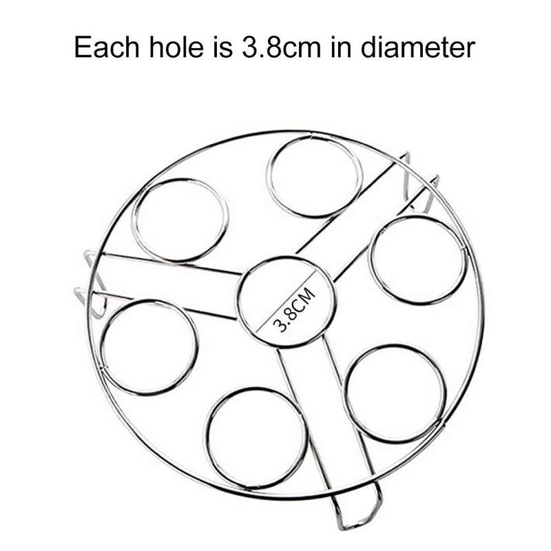 Steamer Rack Basket Egg Vegetable Steaming Trivet for Instant Pot Pressure Cooker, Diameter: 17.5...