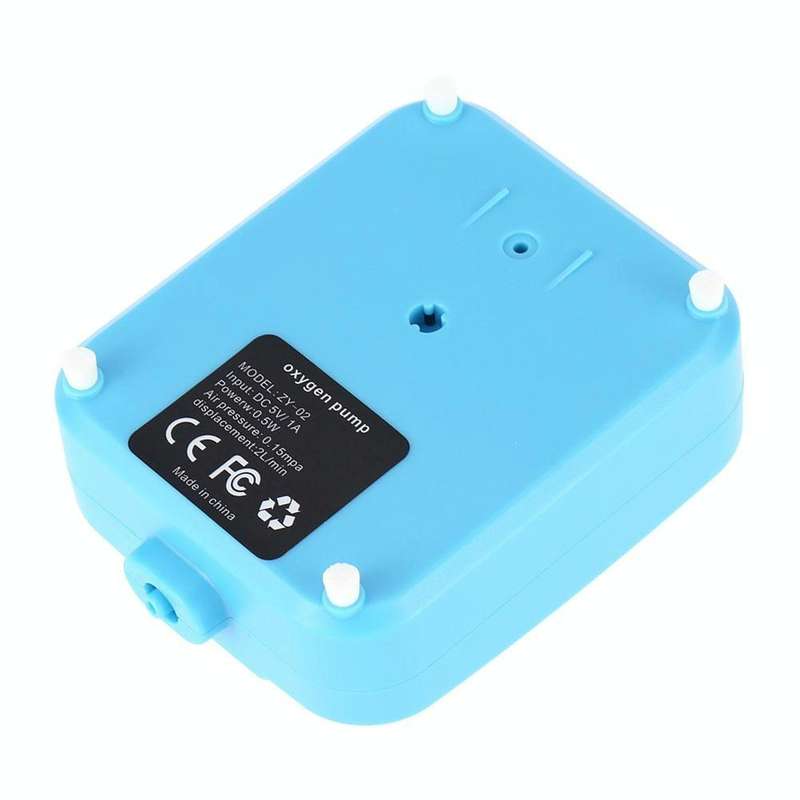 AP003 AC/DC Dual-use Aquarium Oxygen Pump Outdoor Solar Oxygen Pump for Fishing(Sky Blue)