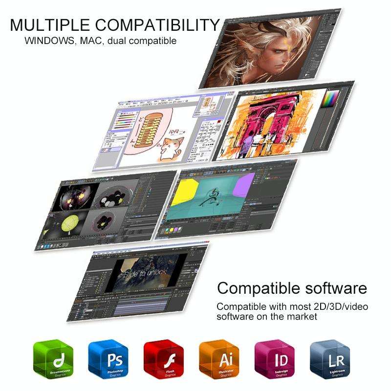VEIKK A30 10x6 inch 5080 LPI Smart Touch Electronic Graphic Tablet, with Type-c Interface