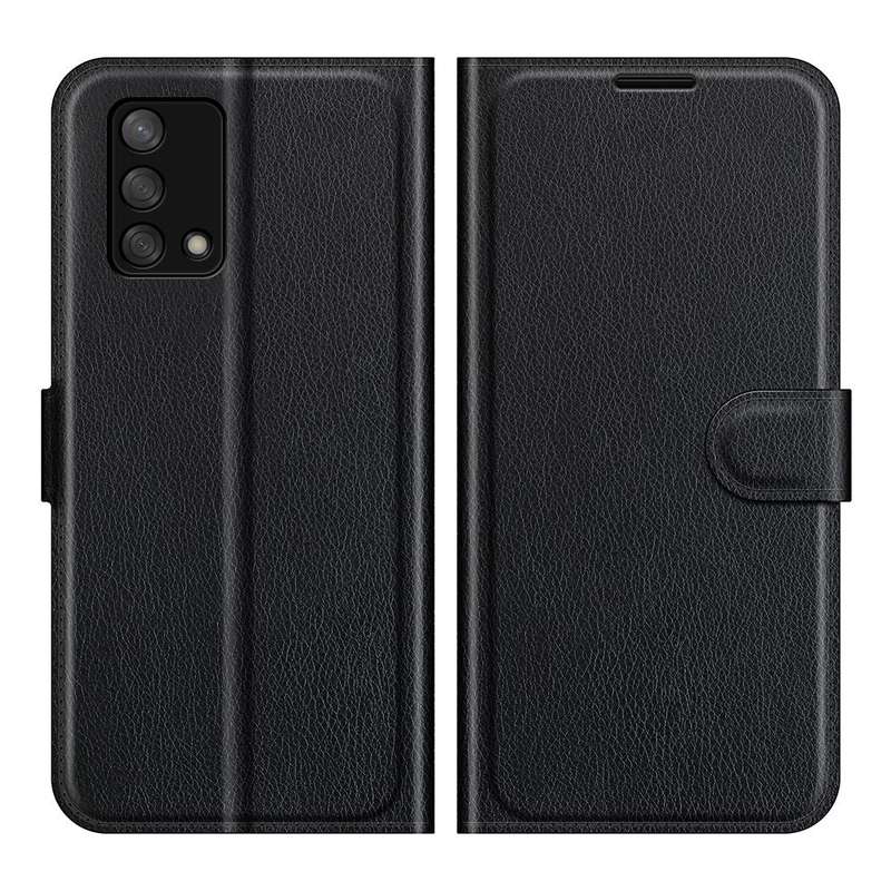 For OPPO F19 / A74 4G Litchi Texture Horizontal Flip Protective Case with Holder & Card Slots & W...