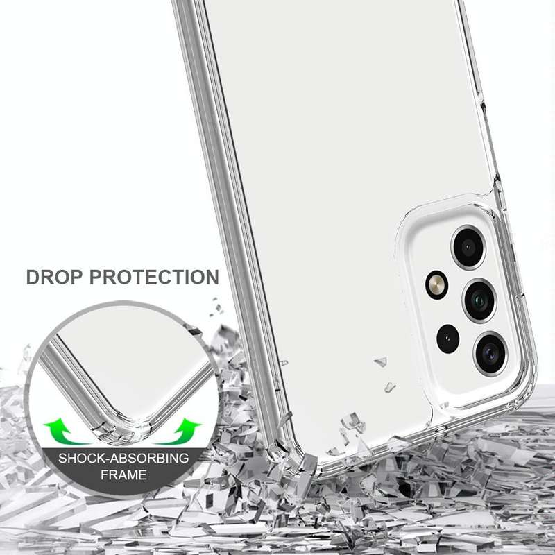 For Samsung Galaxy A23 Shockproof Scratchproof TPU + Acrylic Protective Phone Case(Transparent)