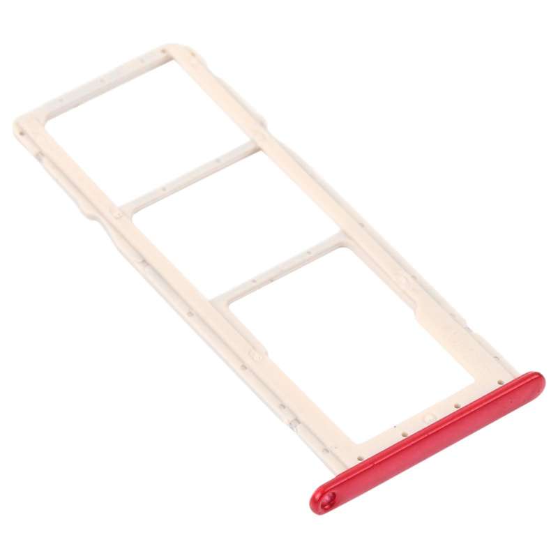 SIM Card Tray + SIM Card Tray + Micro SD Card Tray for Honor 8A 2020 (Red)