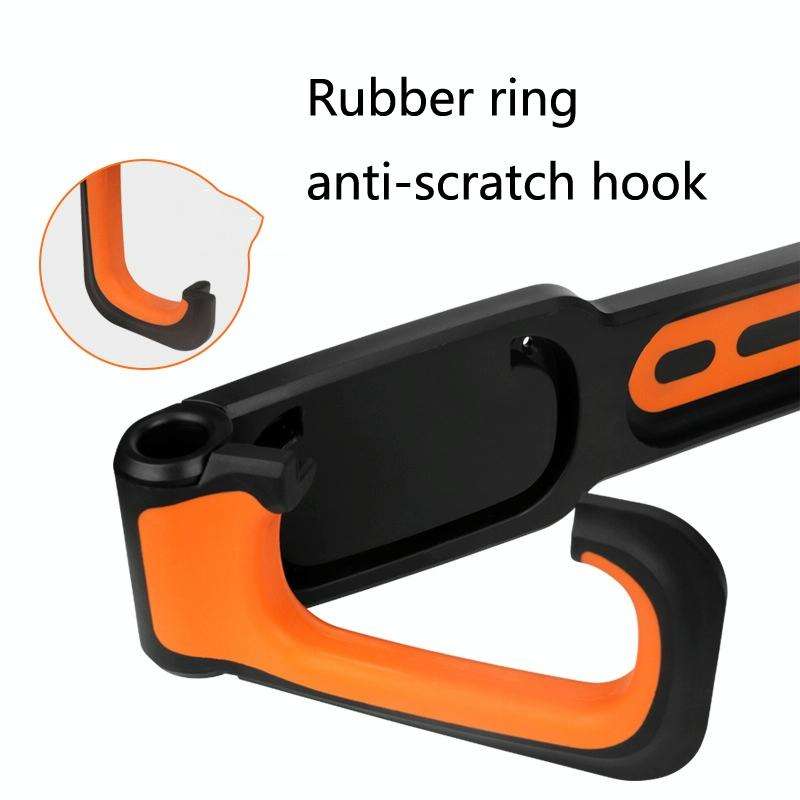 BG-R16 Bicycle Folding Wall Movable Hook Bicycle Mountain Bike Display Rack Parking Rack(Black Wh...