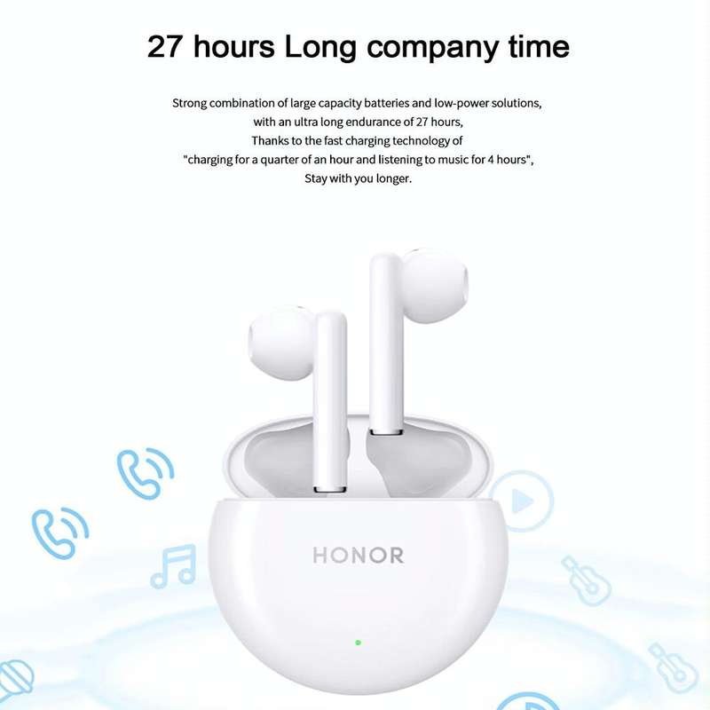 Honor Earbuds X5 Semi-in-ear Smart Call Noise Reduction Wireless Bluetooth Earphones(Coral Pink)
