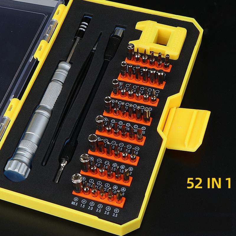 Obadun 9802B 52 in 1 Aluminum Alloy Handle Hardware Tool Screwdriver Set Home Precision Screwdriv...