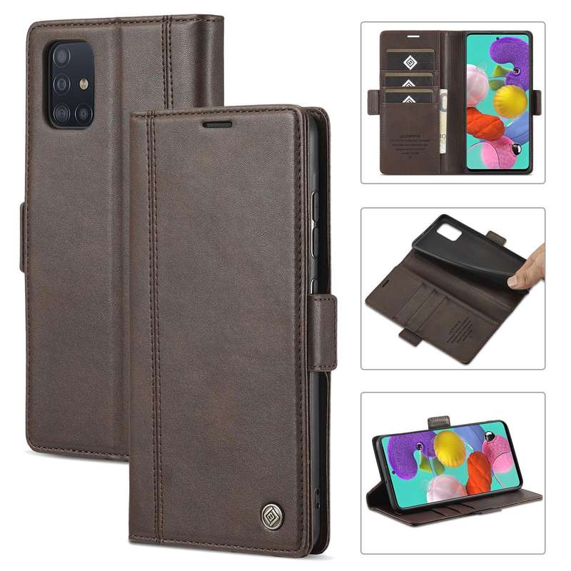 For Samsung Galaxy A32 4G LC.IMEEKE Magnetic Buckle PU + TPU Horizontal Flip Leather Case with Ho...