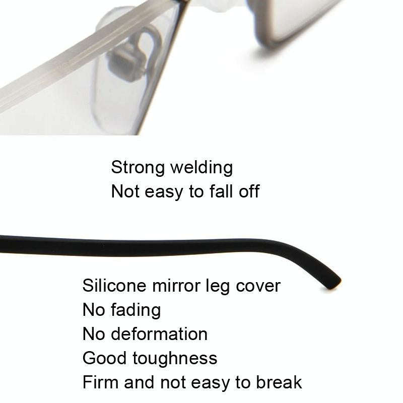 Lightweight Anti-blue Light Presbyopic Glasses Senior Clear Glasses With Case, Degree: 1.00(Blue)
