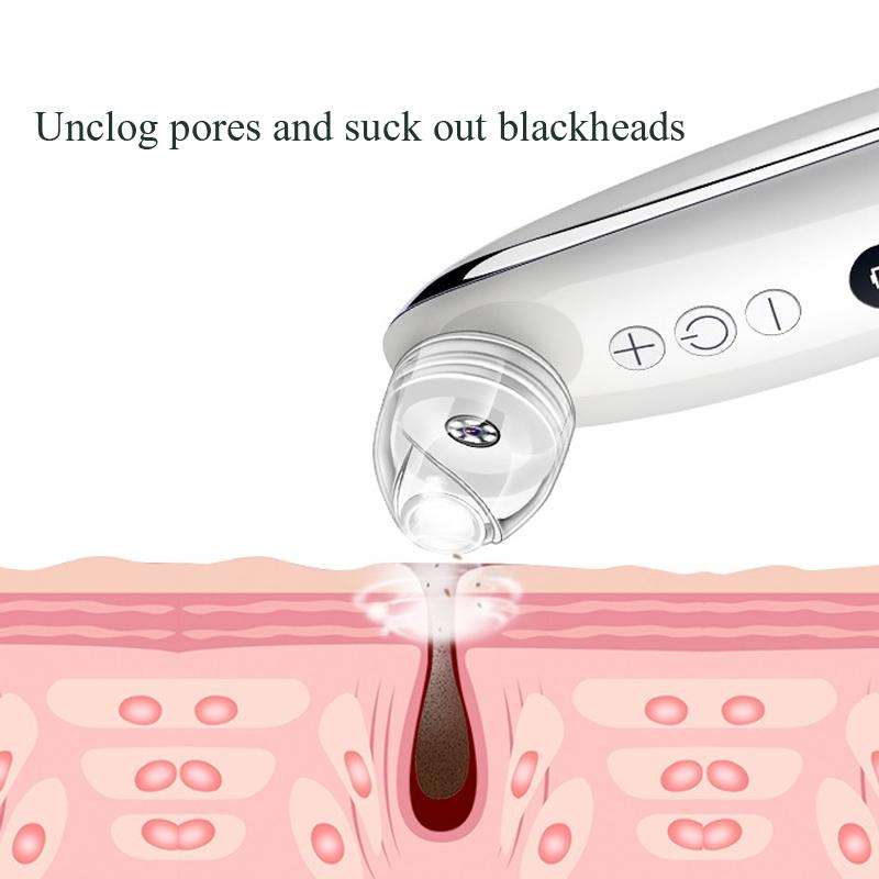 Blackhead Electric Pore Removal Machine Clean Facial Equipment,Style: Visual Model