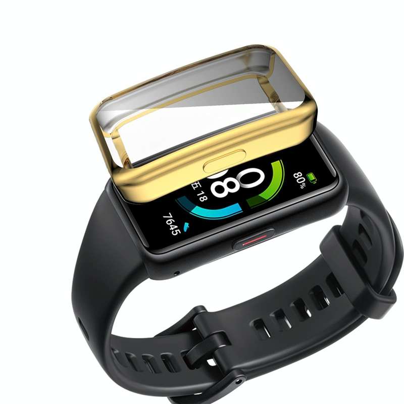 For Huawei Band 6 / 6 Pro / Honor Band 6 Full Coverage TPU Electroplating Protective Case Cover(G...