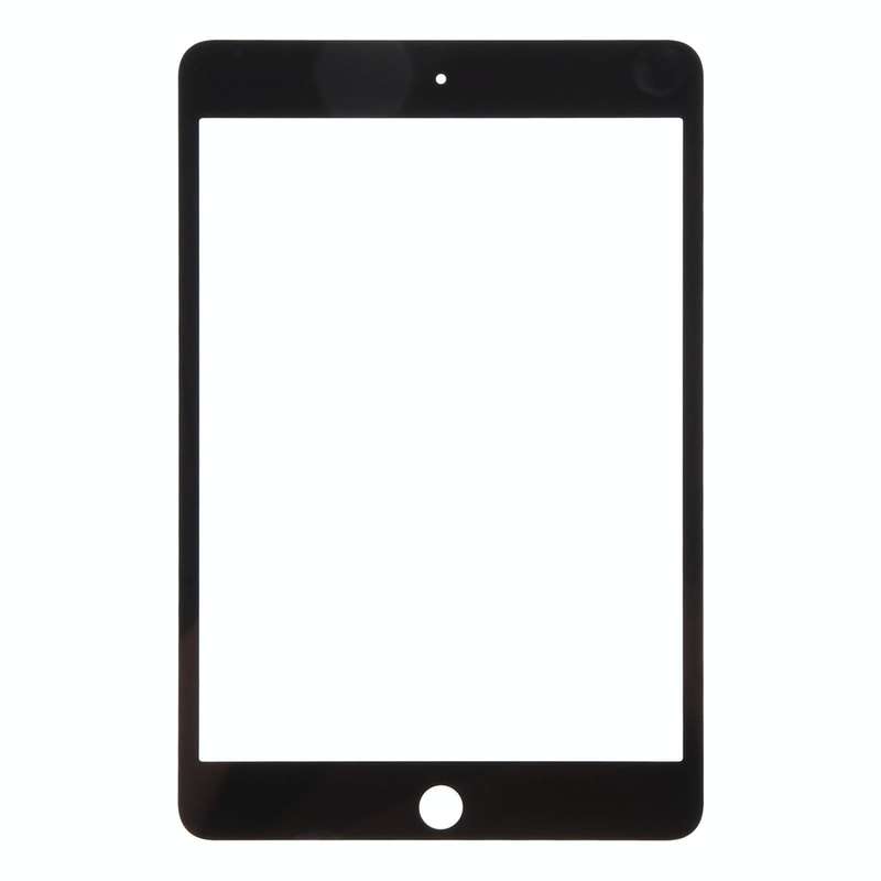 For iPad mini 4 Front Screen Outer Glass Lens with OCA Optically Clear Adhesive(Black)