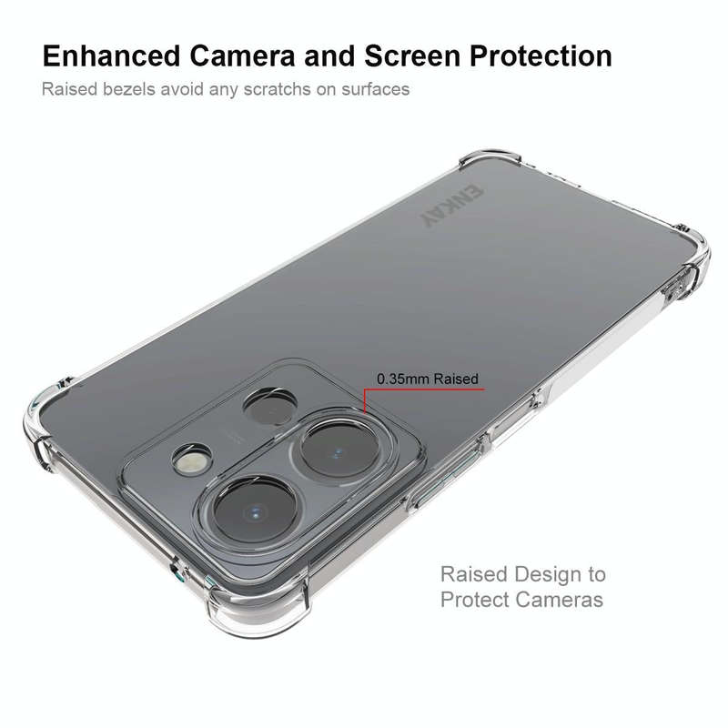 For vivo Y36 4G EU Version ENKAY Transparent TPU Shockproof Anti-slip Phone Case