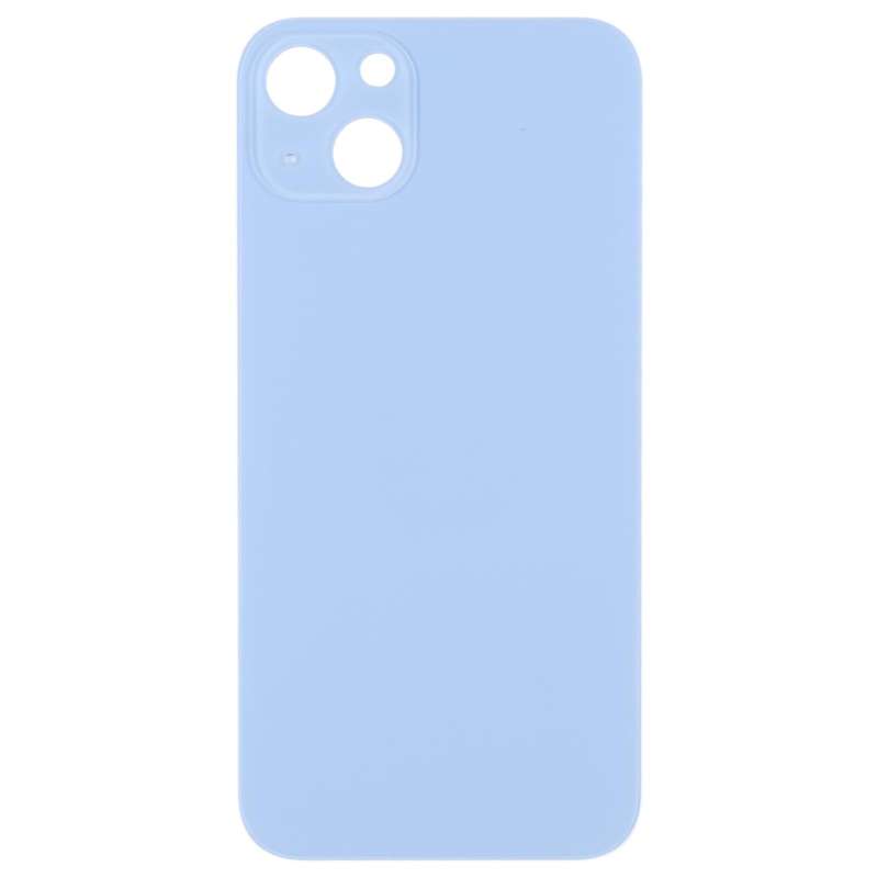 Easy Replacement Big Camera Hole Glass Back Battery Cover for iPhone 14(Blue)