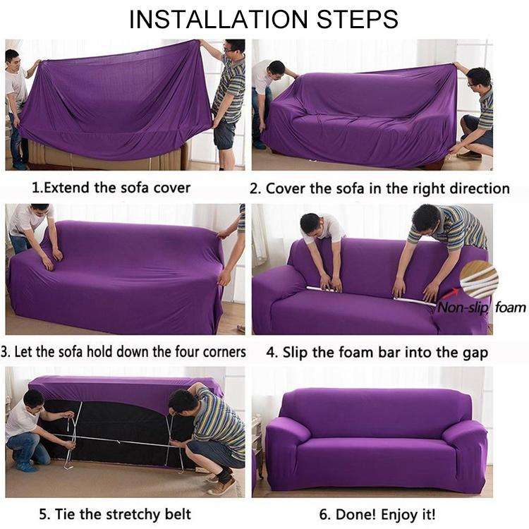 Double Seat Full Coverage Elastic Non-slip Sofa Cover(Building Blocks)