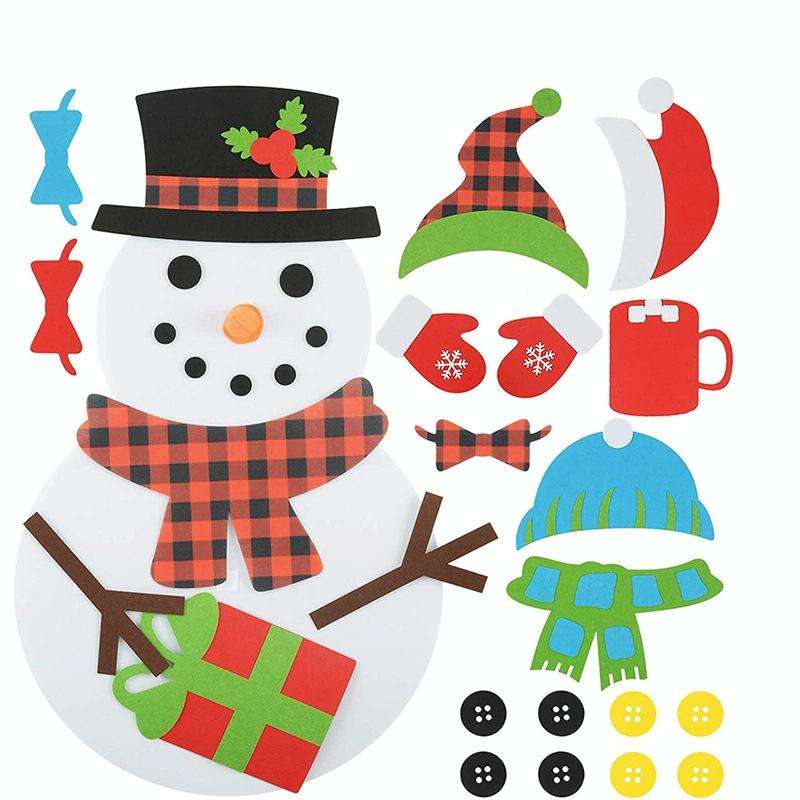 Handmade Felt Christmas Tree Decoration Children DIY Christmas Decorations, Style: Dress-up 2